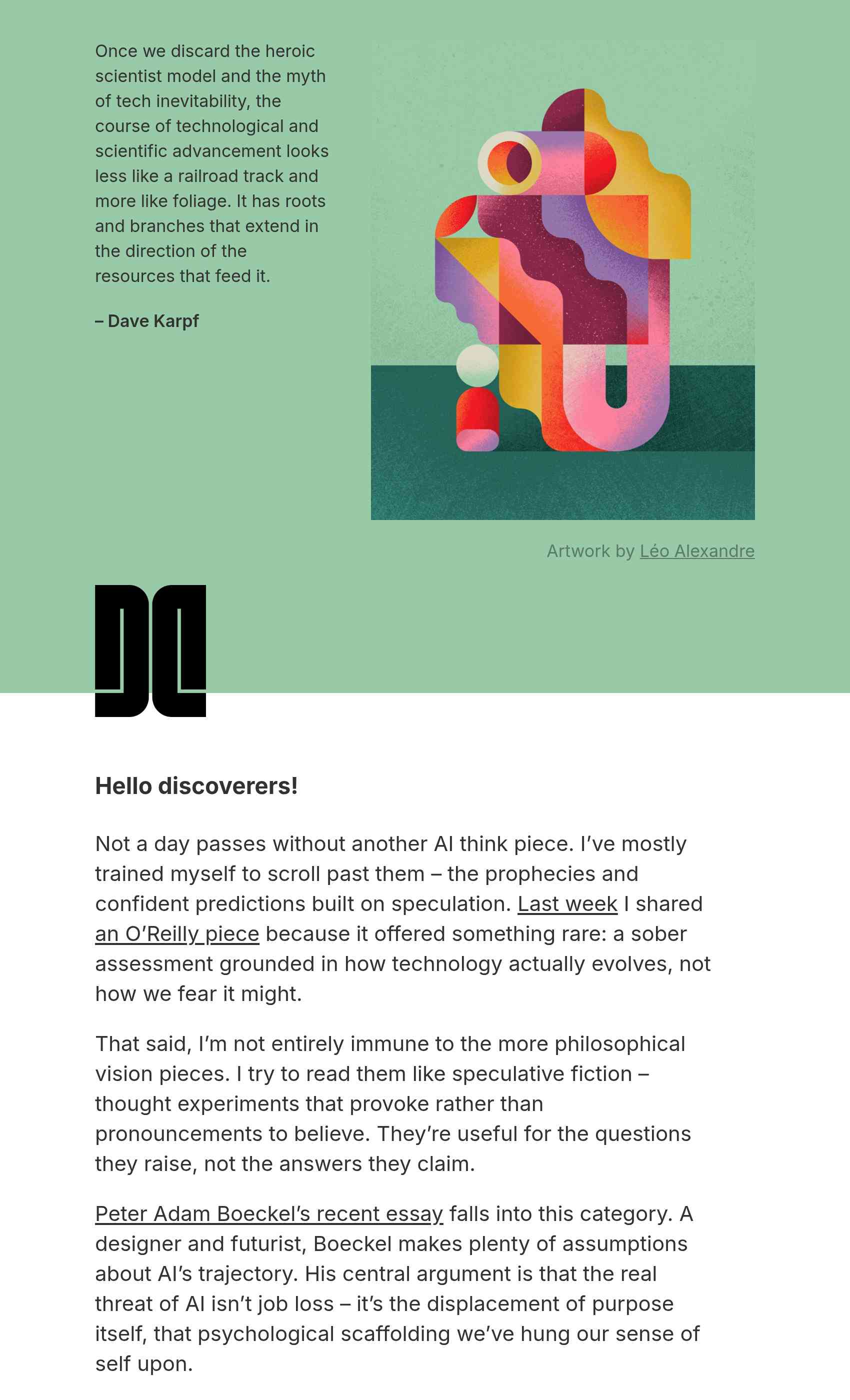 Screenshot of the latest issue